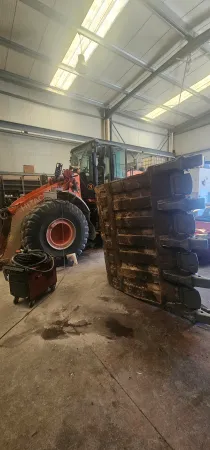 Nuestro primer taller móvil realizando mandrinado en una cantera