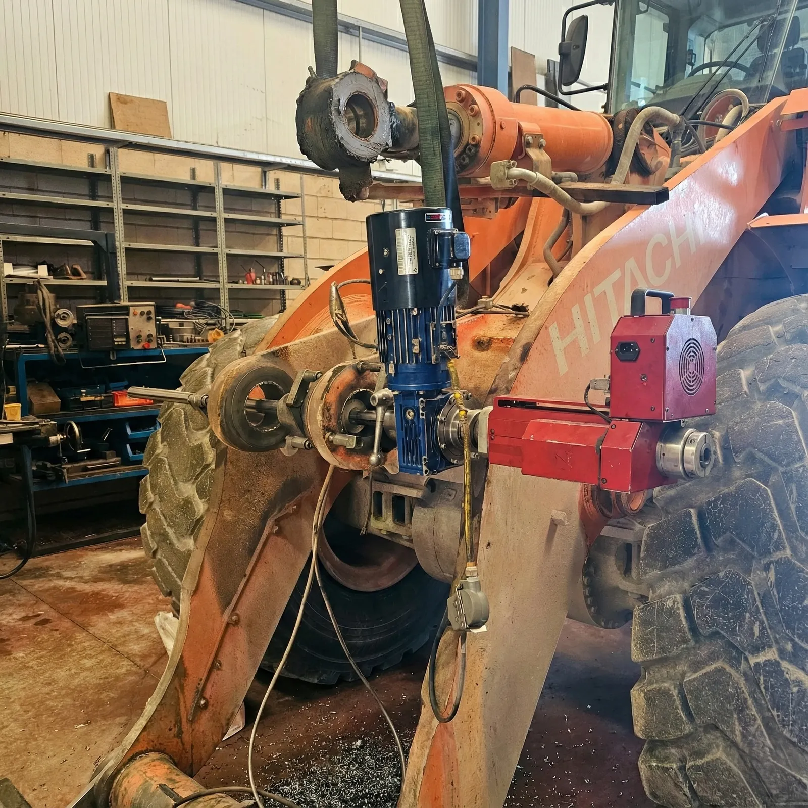 Mandrinado in-situ en una pala cargadora